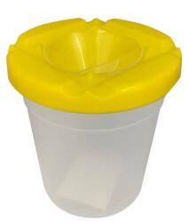Ars Una ecsetmosó pohár tetővel - sárga (5993120023484) - lurkojatek