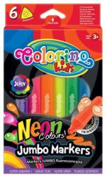 Colorino háromszög alakú filctoll 6 Neon szín 38881 (38881PTR)