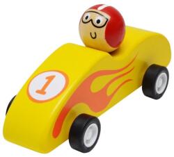 Fakopáncs Felhúzható játék F1 autó sárga (3500-A)