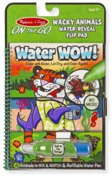 Melissa & Doug vízzel kiszínezhető füzet, különleges állatok 4 képes Water Wow 9464 (9464)