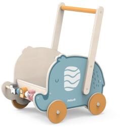 Viga Toys PolarB Járássegítő kocsi tárolóval - elefántos 6163 (6163)