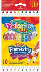 Colorino kétoldalas filctoll vékony és vastag hegyekkel 10db 13451 (13451PTR)