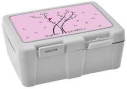 Orion Box UH Lunch uzsonnásdoboz 18x14x7, 5 cm osztott SZÍVvel (154038) (154038)