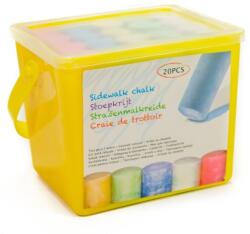  Aszfalt kréta tömzsi 20db sárga vödörben (3516-B)