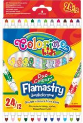 Colorino kétoldalas filctoll 12db/24 szín 32353 (32353PTR)