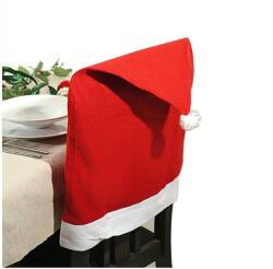 Mikulás sapka székhuzat 50x60 cm - filc - piros-fehér (IMO-ZT-40156)
