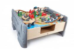 Hape Masa de joc Hape cu sina de tren 70buc (OLP1088E3766) Trenulet