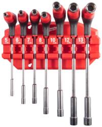Milwaukee Set chei tubulare cu mâner în T cu suport - 7 BUC (4932498704)