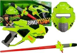 LeanToys Űrfegyver Lézerpisztoly - Könnyű, Karddal, Maszkkal, Zöld (4310) (4310)