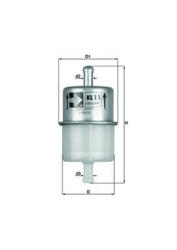 MAHLE Filtru combustibil MAHLE KL11