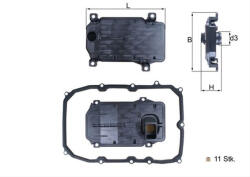 MAHLE Filtru hidraulic MAHLE HX187KIT