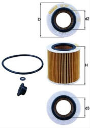 MAHLE Filtru ulei MAHLE OX387D1