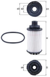 MAHLE Filtru ulei MAHLE OX1137D