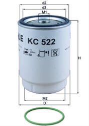 MAHLE Filtru combustibil MAHLE KC522D