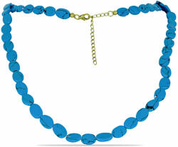  Arannyal Bevont Ezüst Nyaklánc Csipkerózsika Türkizzel, Y58999