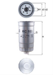 MAHLE Filtru combustibil MAHLE KC103