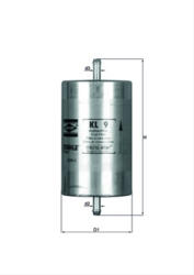 MAHLE Filtru combustibil MAHLE KL9