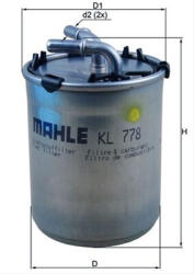 MAHLE Filtru combustibil MAHLE KL778