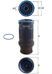 MAHLE Filtru combustibil MAHLE KC629D