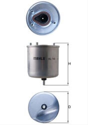MAHLE Filtru combustibil MAHLE KL788