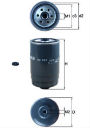MAHLE Filtru combustibil MAHLE KC503D