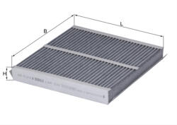MAHLE Filtru habitaclu cu carbon activ MAHLE LAK234