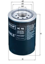 MAHLE Filtru hidraulic MAHLE HC98
