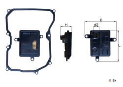 MAHLE Filtru hidraulic MAHLE HX267D