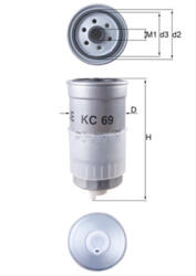MAHLE Filtru combustibil MAHLE KC69