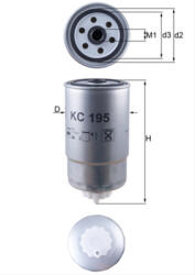 MAHLE Filtru combustibil MAHLE KC195