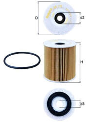 MAHLE Filtru ulei MAHLE OX175D
