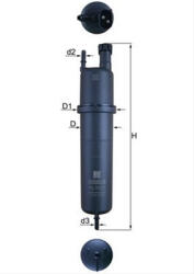 MAHLE Filtru combustibil MAHLE KL1131