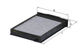 MAHLE Filtru habitaclu cu carbon activ MAHLE LAK175