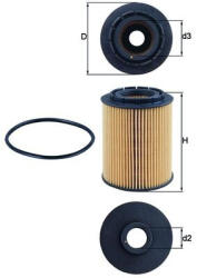 MAHLE Filtru ulei MAHLE OX160D