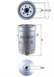 MAHLE Filtru combustibil MAHLE KC101 1