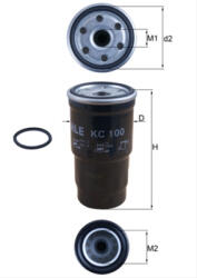 MAHLE Filtru combustibil MAHLE KC100D