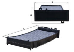 MAHLE Filtru habitaclu cu carbon activ MAHLE LAK127