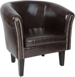 Miadomodo Fotel Chesterfield 58 x 71 x 70 cm barna (CSSEL001A0bn0000)
