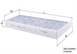 MAHLE Filtru habitaclu cu carbon activ MAHLE LAK1157 S