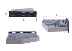 MAHLE Filtru habitaclu cu carbon activ MAHLE LAK181 1