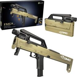 LeanToys FMG9 Összecsukható Puska Habdarts Töltényhüvelyek Zseblámpa Fegyver 24737 (24737) (24737)