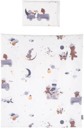 Chipolino Спален комплект за мини кошара Chipolino - Мече в космоса (KOSCLOSET0252BE)