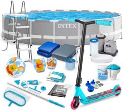 Intex Kerti medence szerkezettel 610 x 132 cm 21 az 1-ben INTEX 26756 + ingyen roller (26756-20W1-1541)