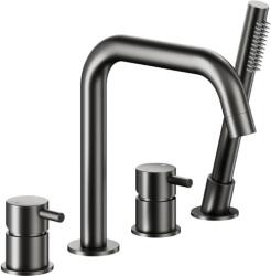 Armatura Moza Gun Metal Grey kád és zuhany csaptelep fürdőkád fölé grafit 5035-210-61 (503521061)