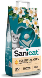 Sanicat macskaalom ESSENTIAL OILS White Jasmine - fehér jázmin illat 10kg (kb. 12l)