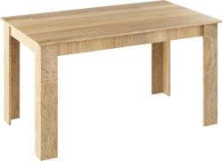 TEMPO KONDELA Étkezőasztal, sonoma tölgyfa, 140x80 cm, GENERAL NEW