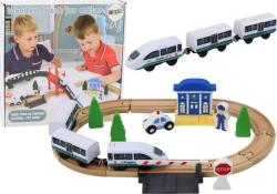 LEAN Toys Fából Készült Vasúti Pálya Vasúti Tartozékok Híd Rendőrség 3.2M - 17928 (17928) (17928)