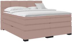 TEMPO KONDELA Boxspring ágy, 180x200, rózsaszín, APRIL