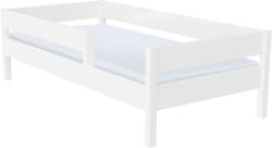 TEMPO KONDELA Gyerekágy biztonsági akadállyal, fehér, 70x140, MIX