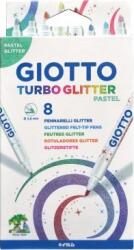 GIOTTO Filctoll Giotto Turbo Glitter Csillámos Pasztell 8 Darabos (GIOT0157) (GIOT0157)